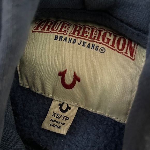 True Religion Vintage Zip-Up Hoodie Sweatshirt - Picture 3 of 3